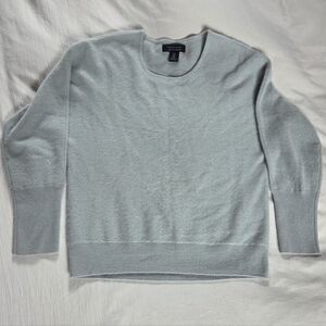 100% Cashmere 2Ply Tahari Womens Size M Sweater Seafoam Green